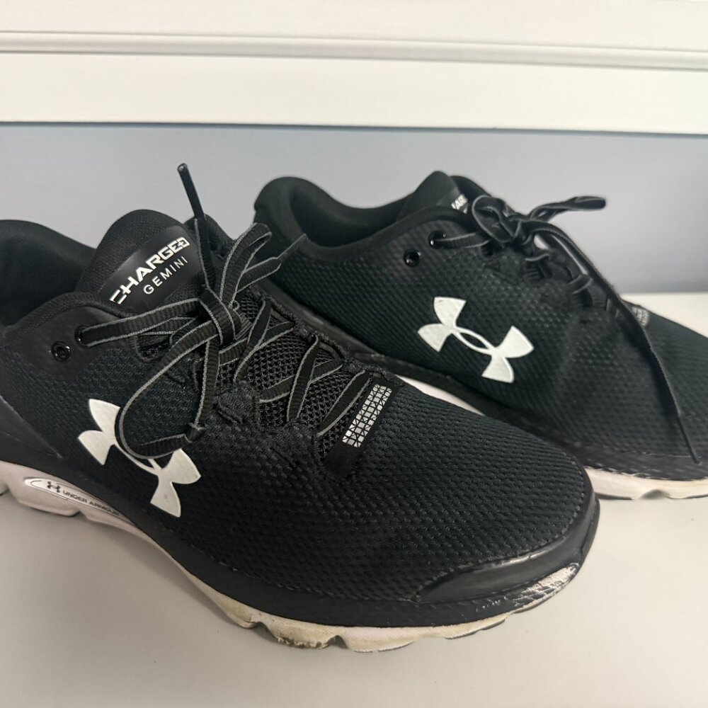 Under Armour Charged Gemini Men's Black Sneaker Sz 8.5 Pre-owned